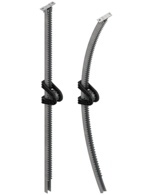 Listwa z kołem zębatym EZD 51, EZD 52 | Nośność 500 N.