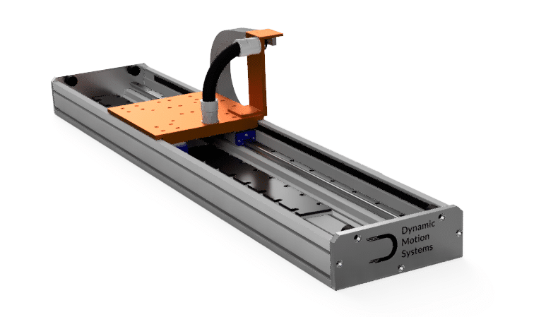 Osie liniowe na silniku liniowym rdzeniowym